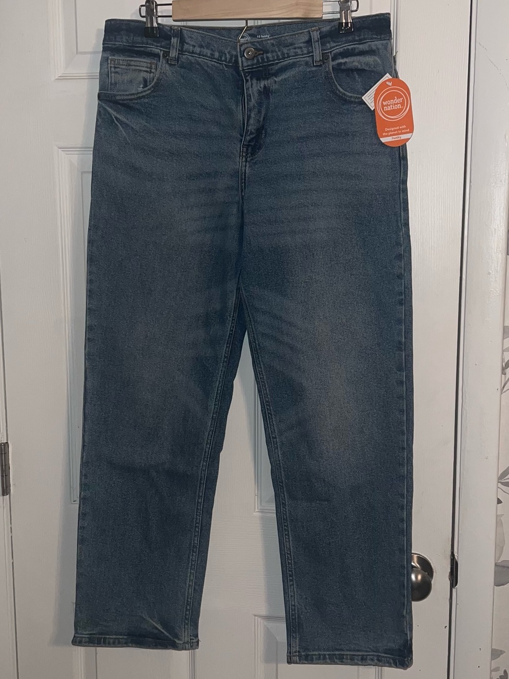 wonder nation Dark Blue Kids Jeans - 16 Husky